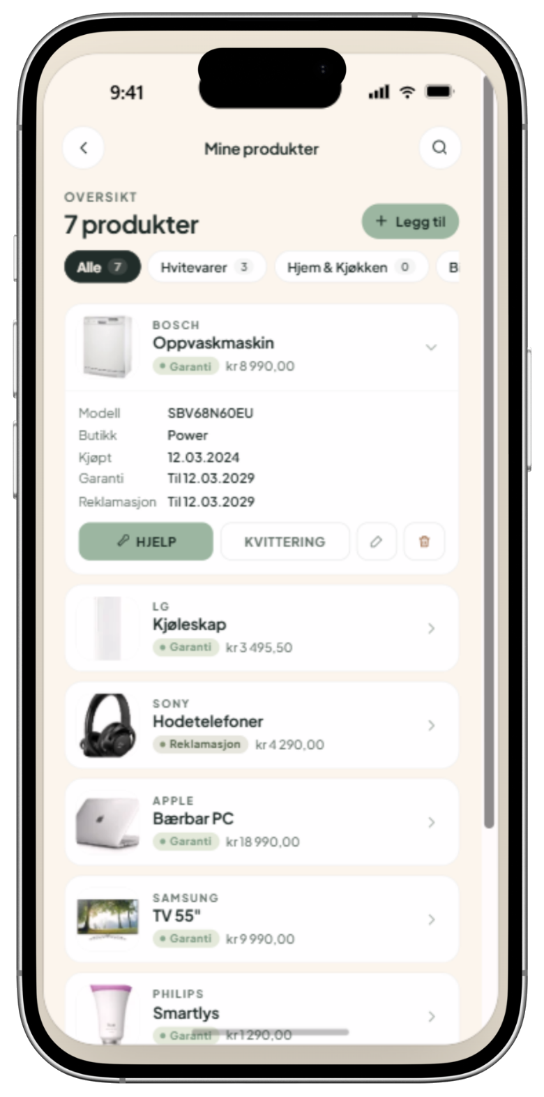 Steg 2: Tekky samler alt på ett sted